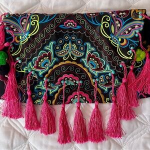 Handmade Boho Embroidered Crossbody Purse – Perfect Christmas /Holiday Present